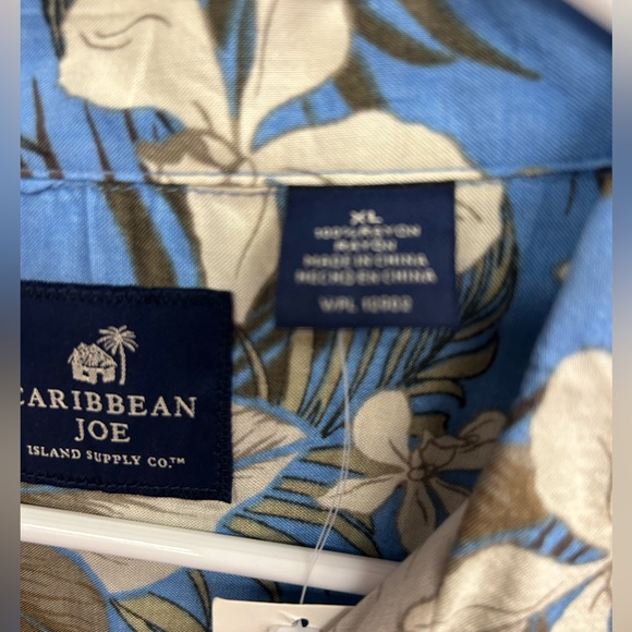 NWT CARIBBEAN JOE HAWAIIEN SHIRT IN SIZE XL 100%RAYON - Picture 4 of 6